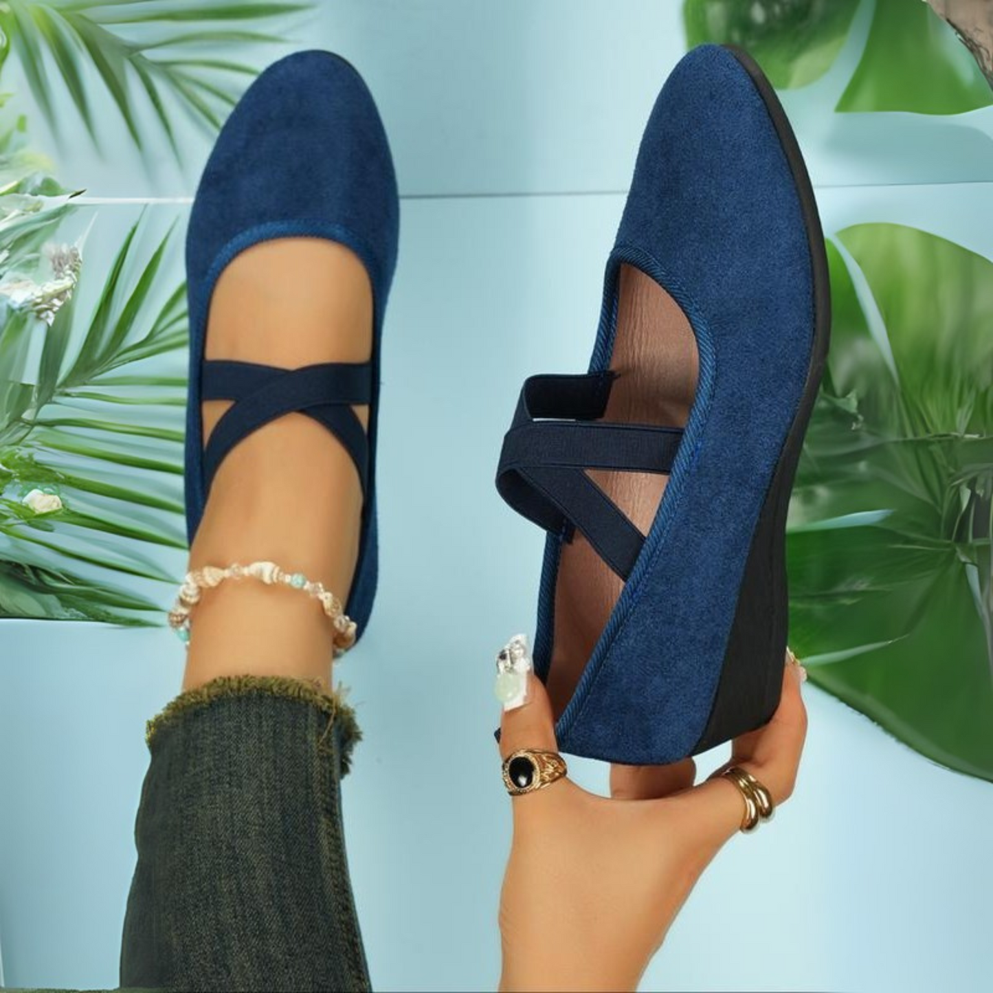 Victoria - Elegant Closed Wedge Shoes