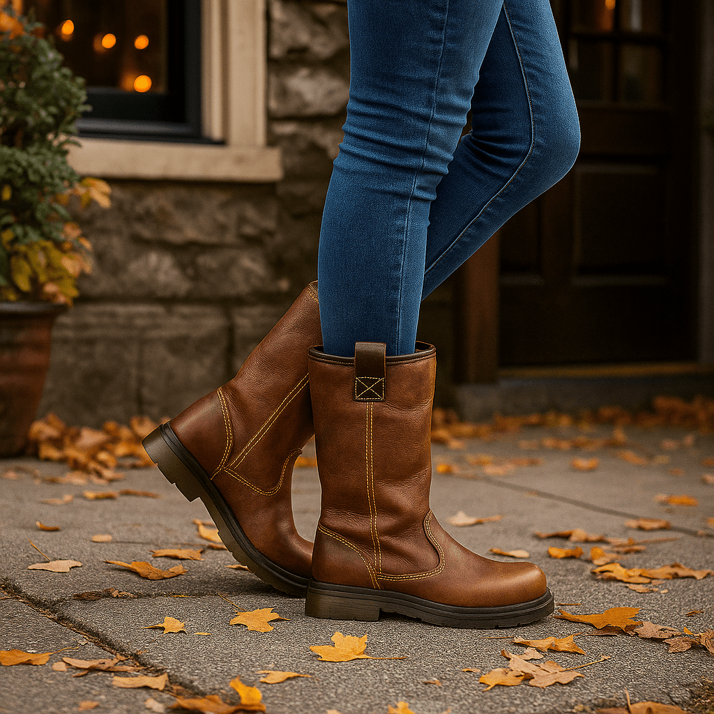 Glazel - Leather Ankle Boots - Lined