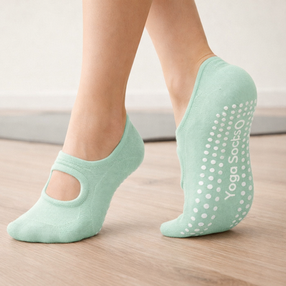 Women’s Pilates Socks – Non-Slip Cotton Grip