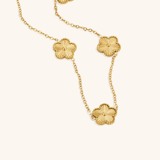 Klaver gouden ketting