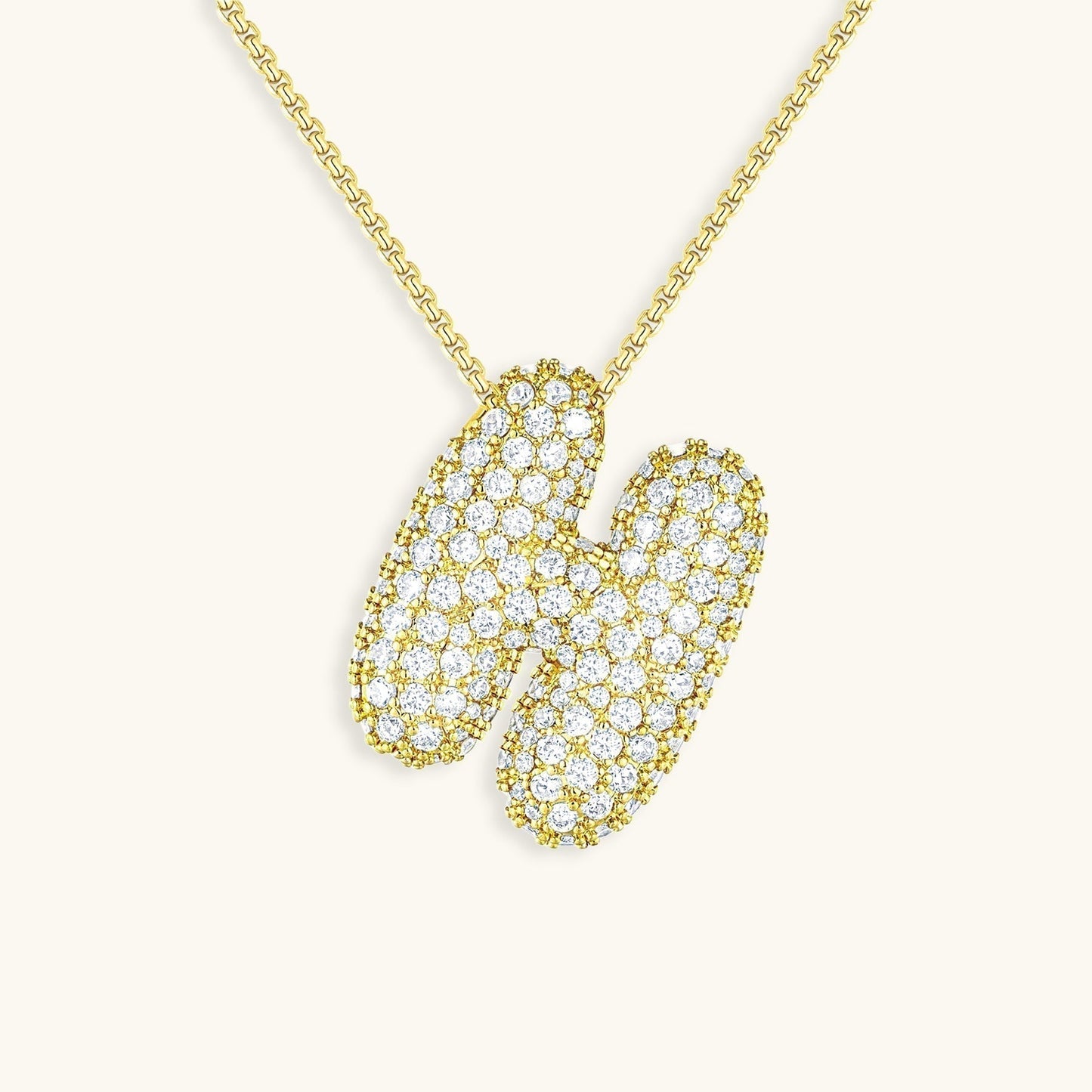Aven Initial Diamanten Ketting