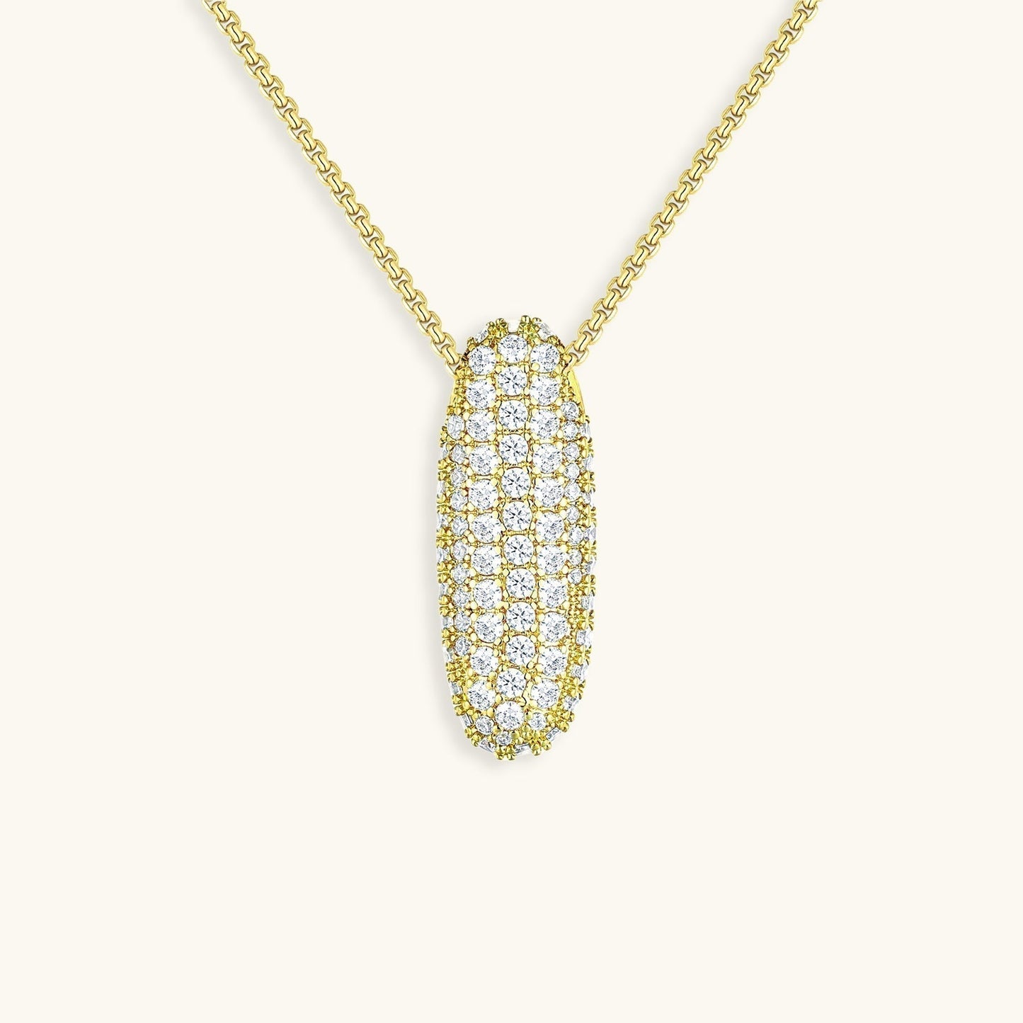 Aven Initial Diamanten Ketting