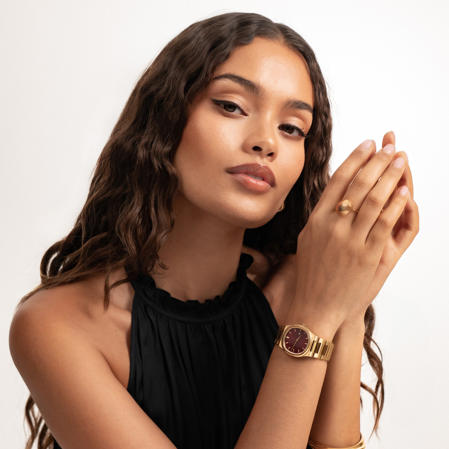Anabele Watch Goud Wave