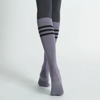 Mid-Tube Women’s Pilates & Yoga Socks Non-Slip Cotton