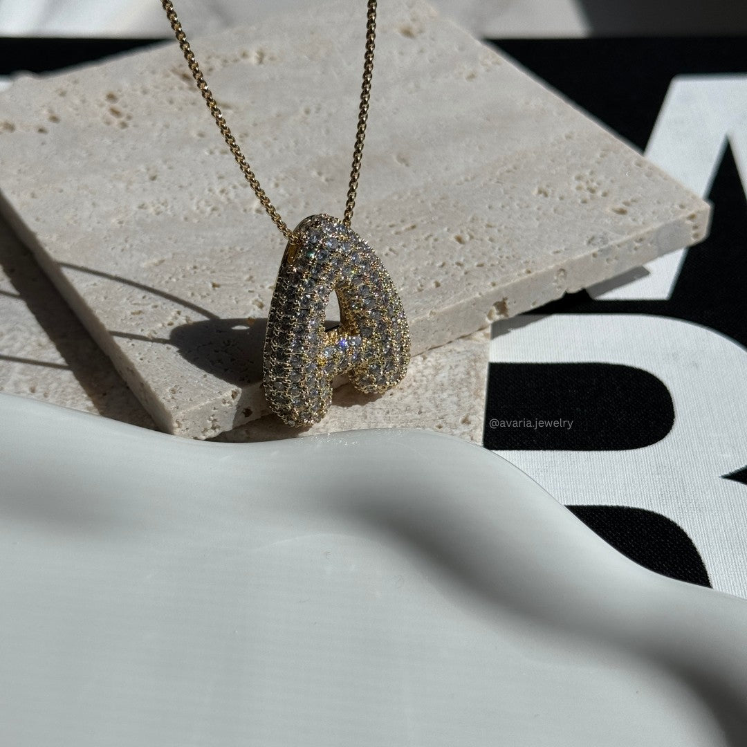 Aven Initial Diamanten Ketting