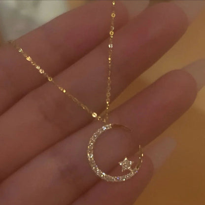 Ella - Celestial Moon Star Necklace