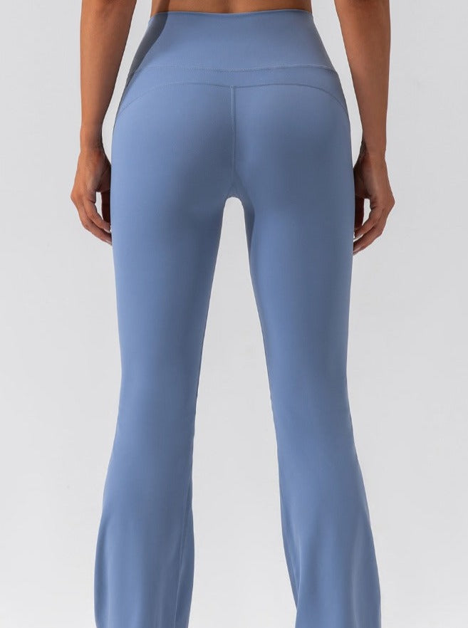 Nika - High-Waisted Flared Fitness Trousers