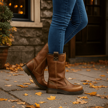 Glazel - Leather Ankle Boots - Lined