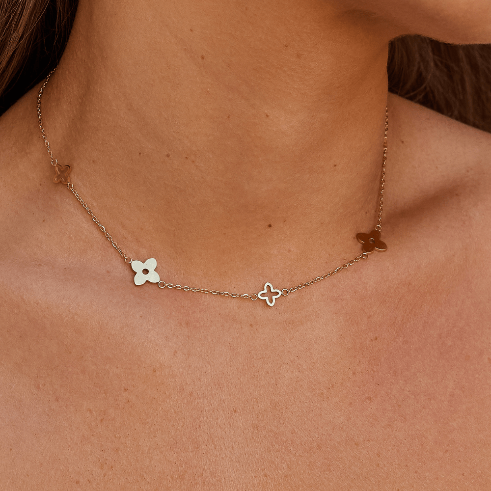 Torini Petal Ketting Goud